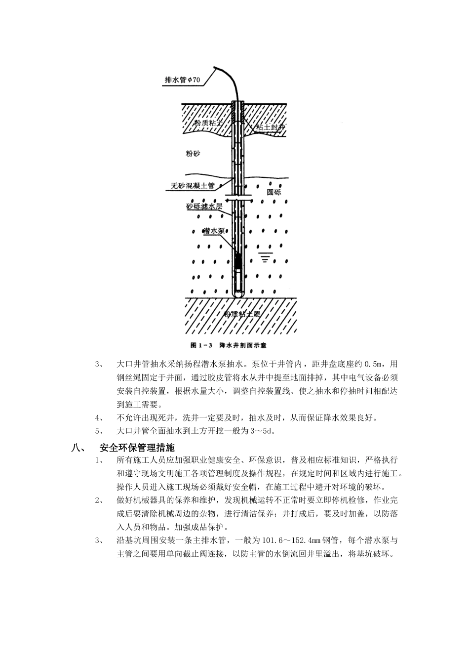 无砂大孔混凝土管井降水工程技术交底模板_第2页