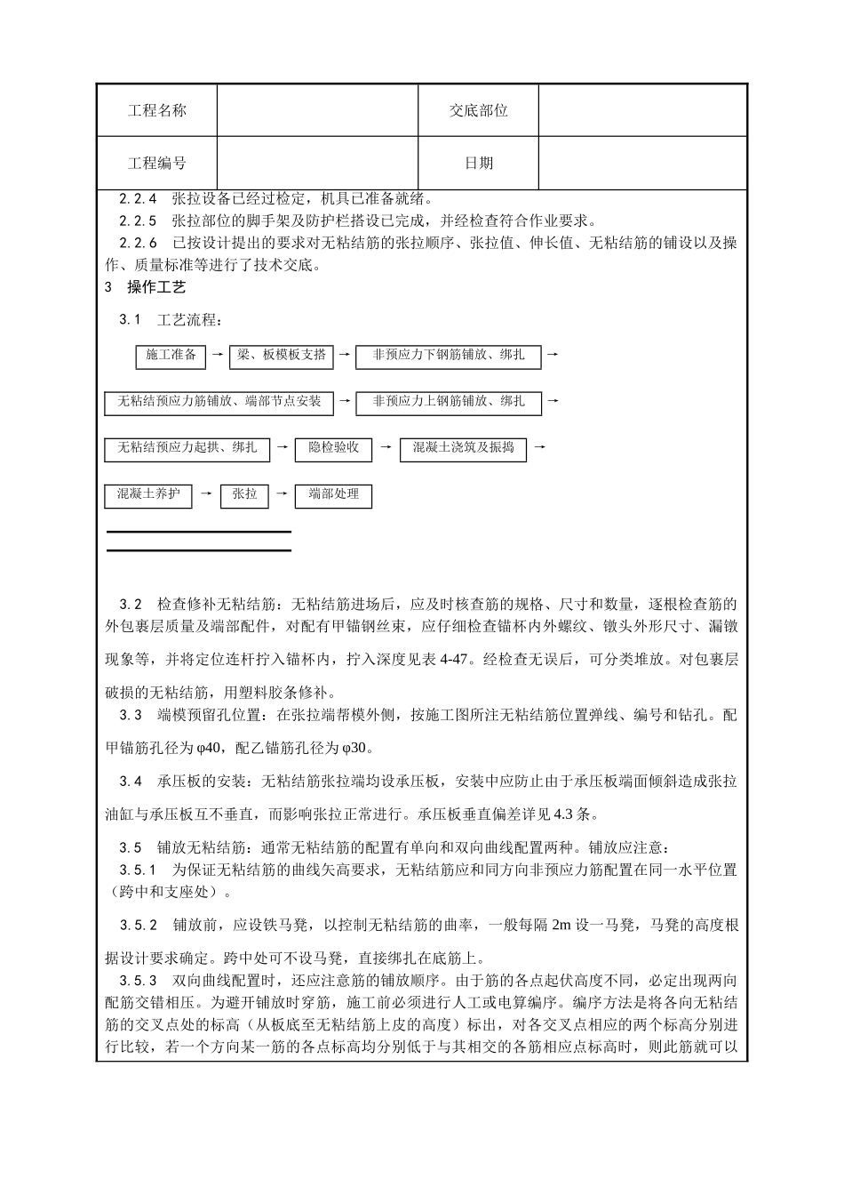 无粘结预应力筋工工艺_第2页