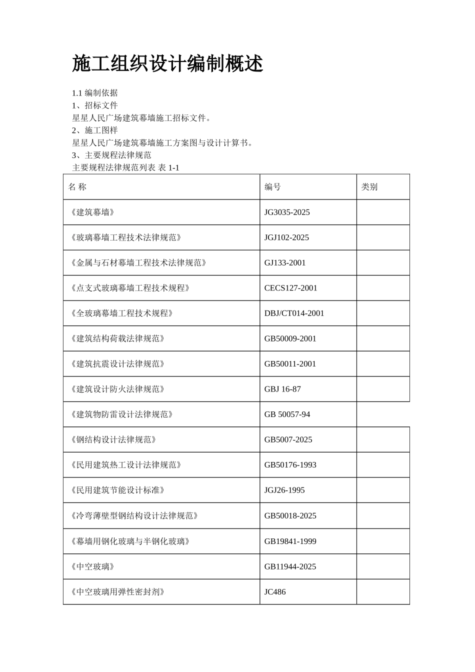 星星人民广场建筑幕墙施工组织方案_第2页