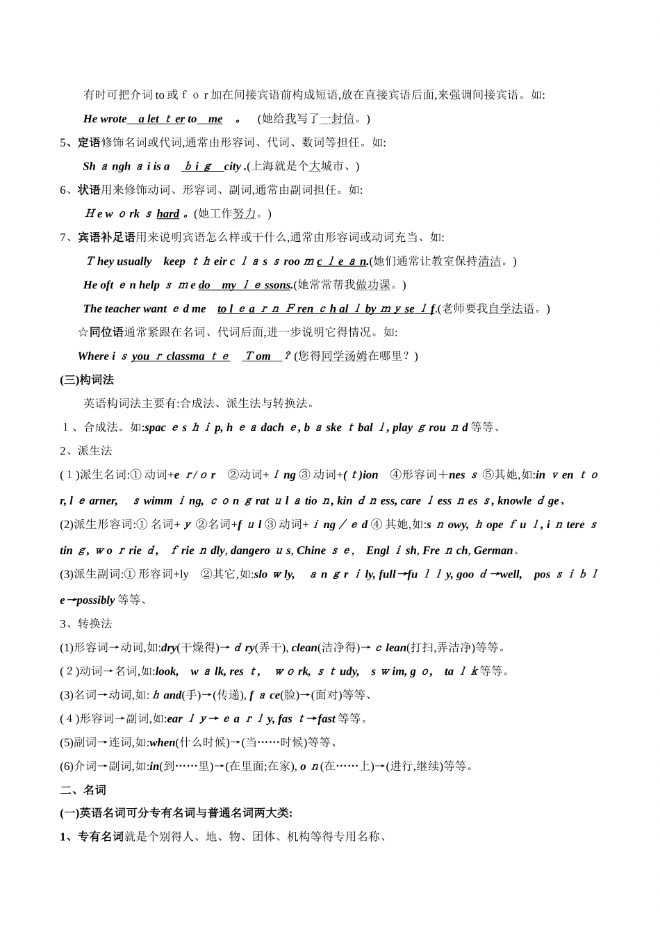 最完整的初中英语语法大全_第2页