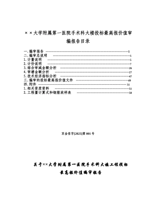 最高报价值编审报告