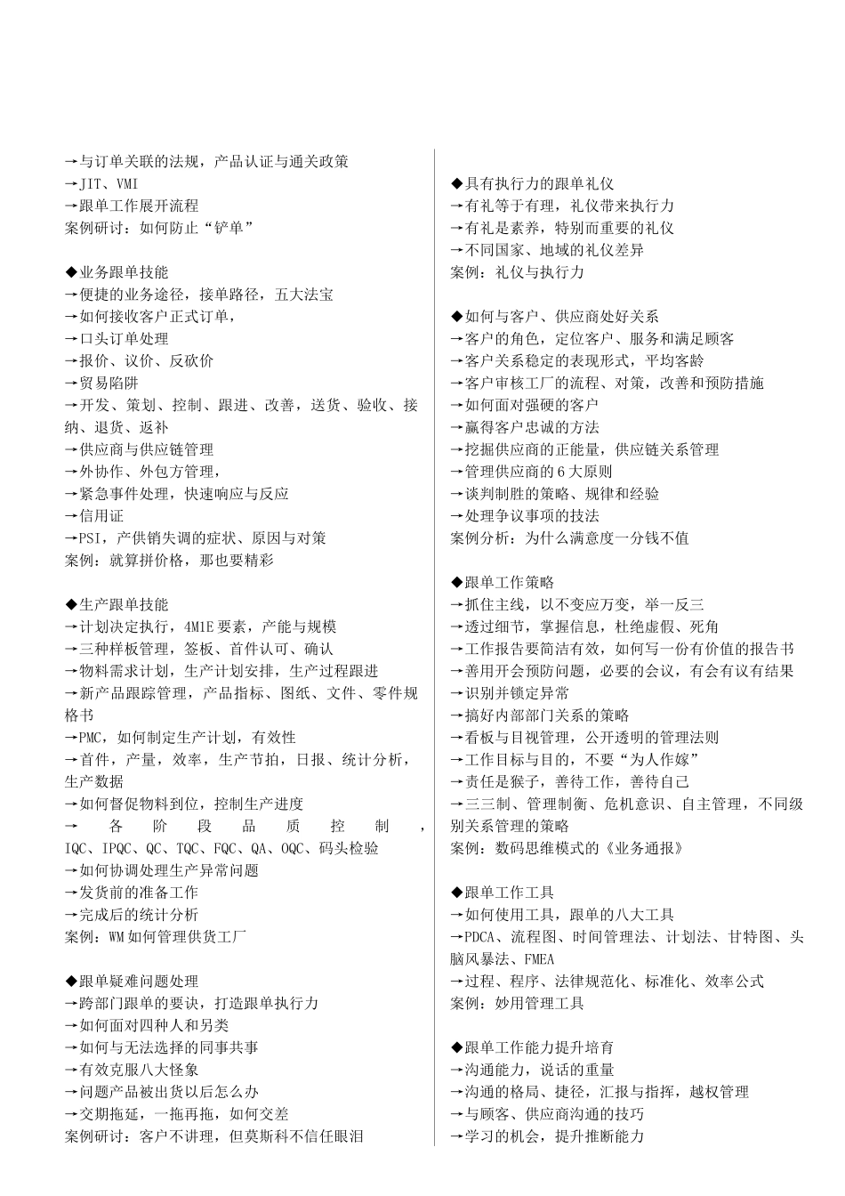 月跟单员核心工作技能与策略提升实战训练_第2页