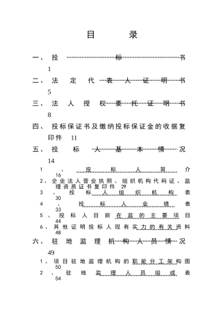 机场旅客航站楼工程总体监理投标文件