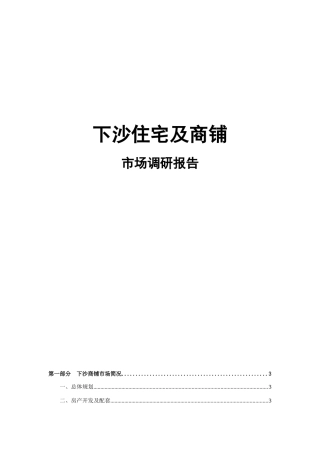 杭州下沙板块商铺市场调研报告