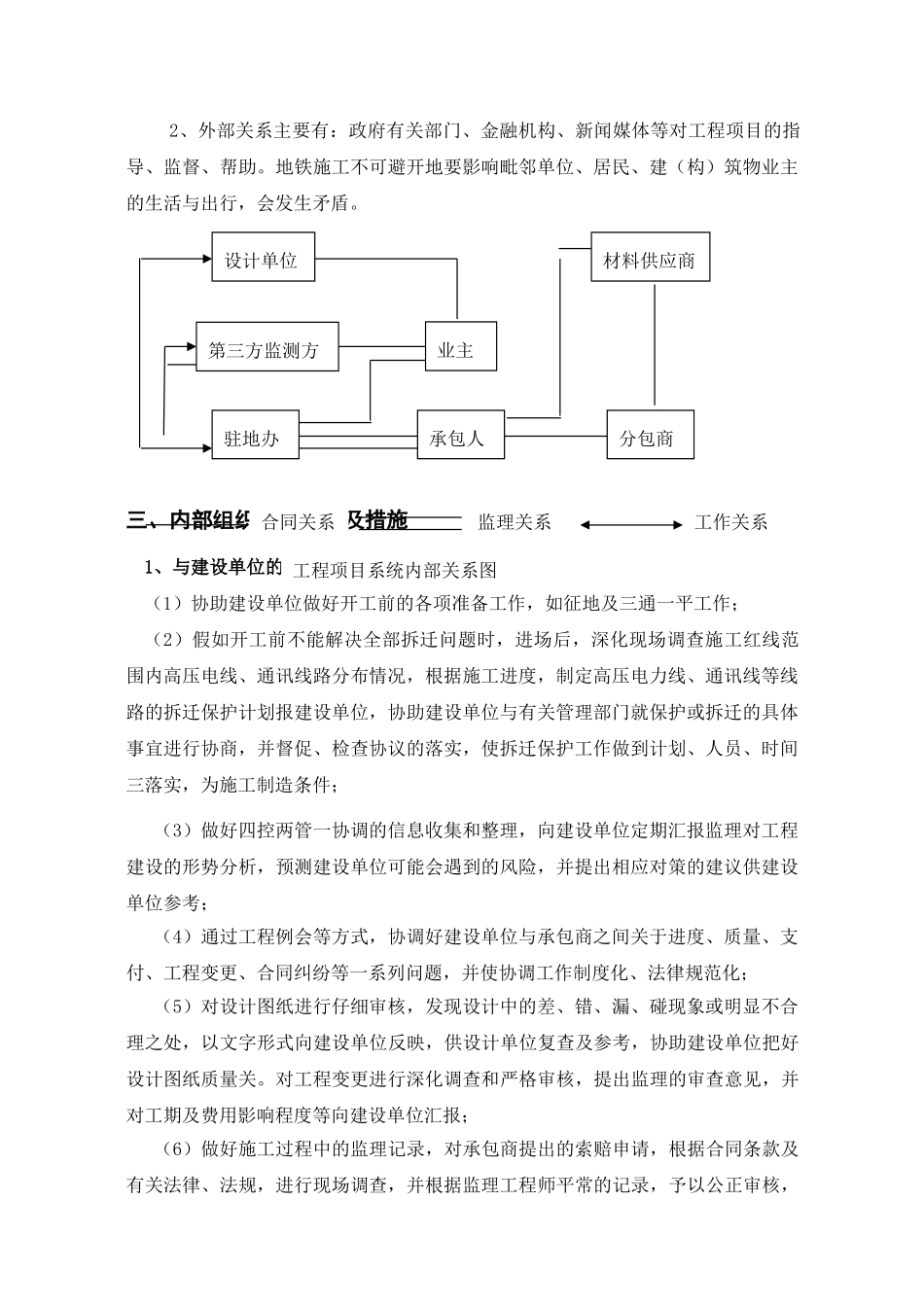 杭州地铁1号线某段监理组织协调管理办法_第2页