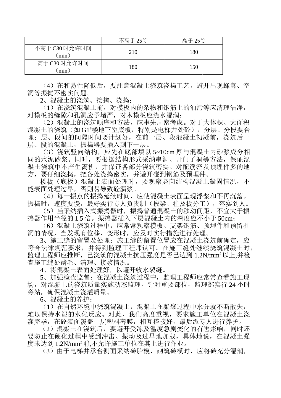 杭州市某经适房混凝土工程监理质控措施_第2页