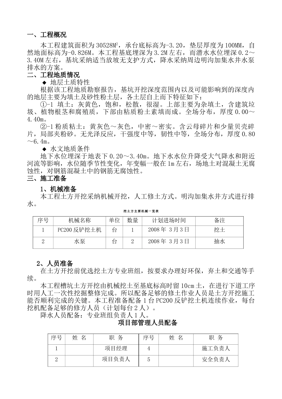 杭州某厂房土方工程施工方案_第1页