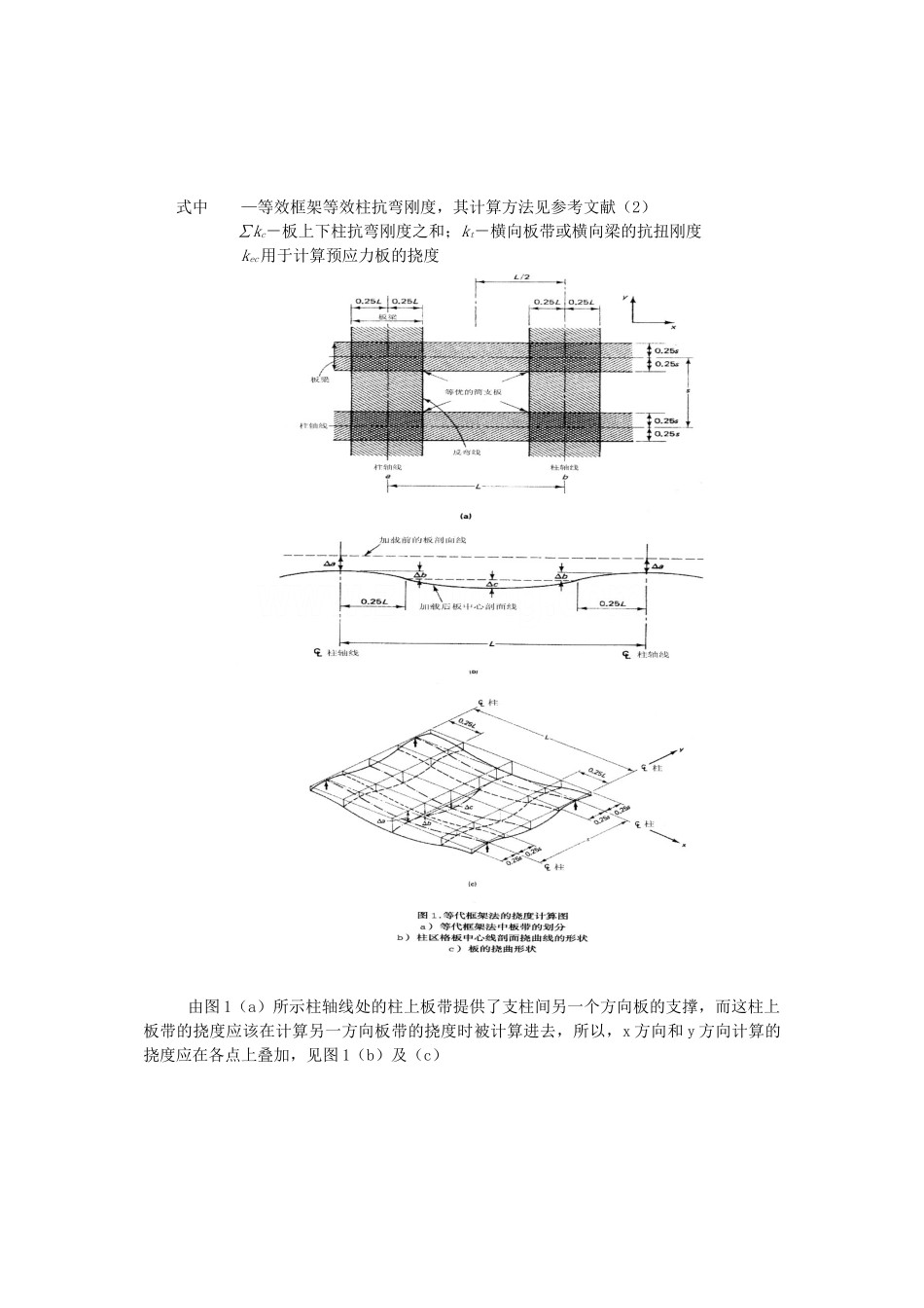 板柱结构的预应力楼板挠度计算_第2页