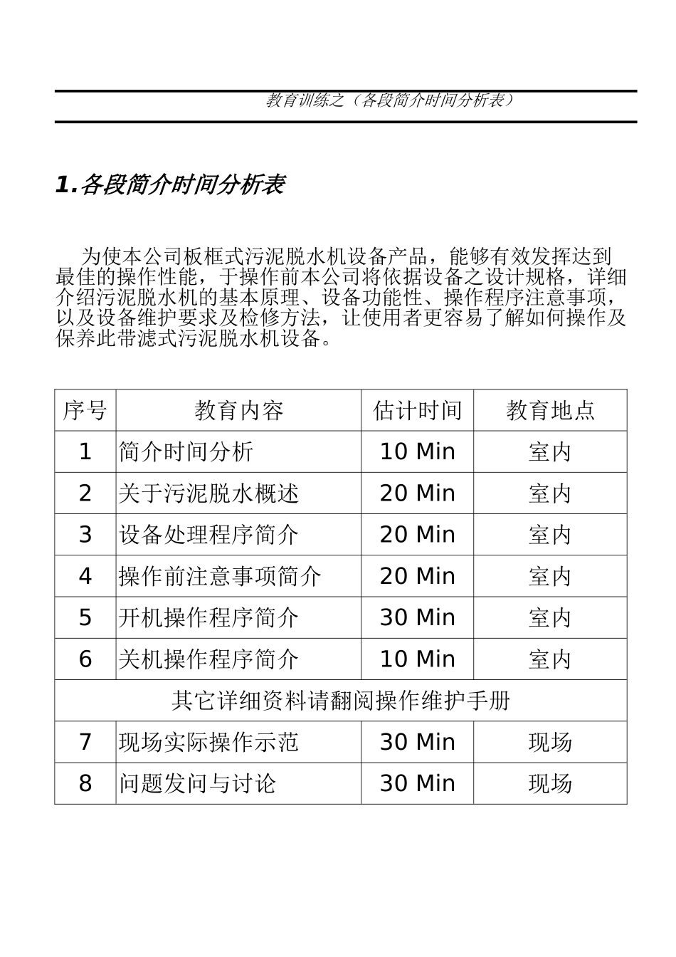 板框脱水机操作手册_第3页