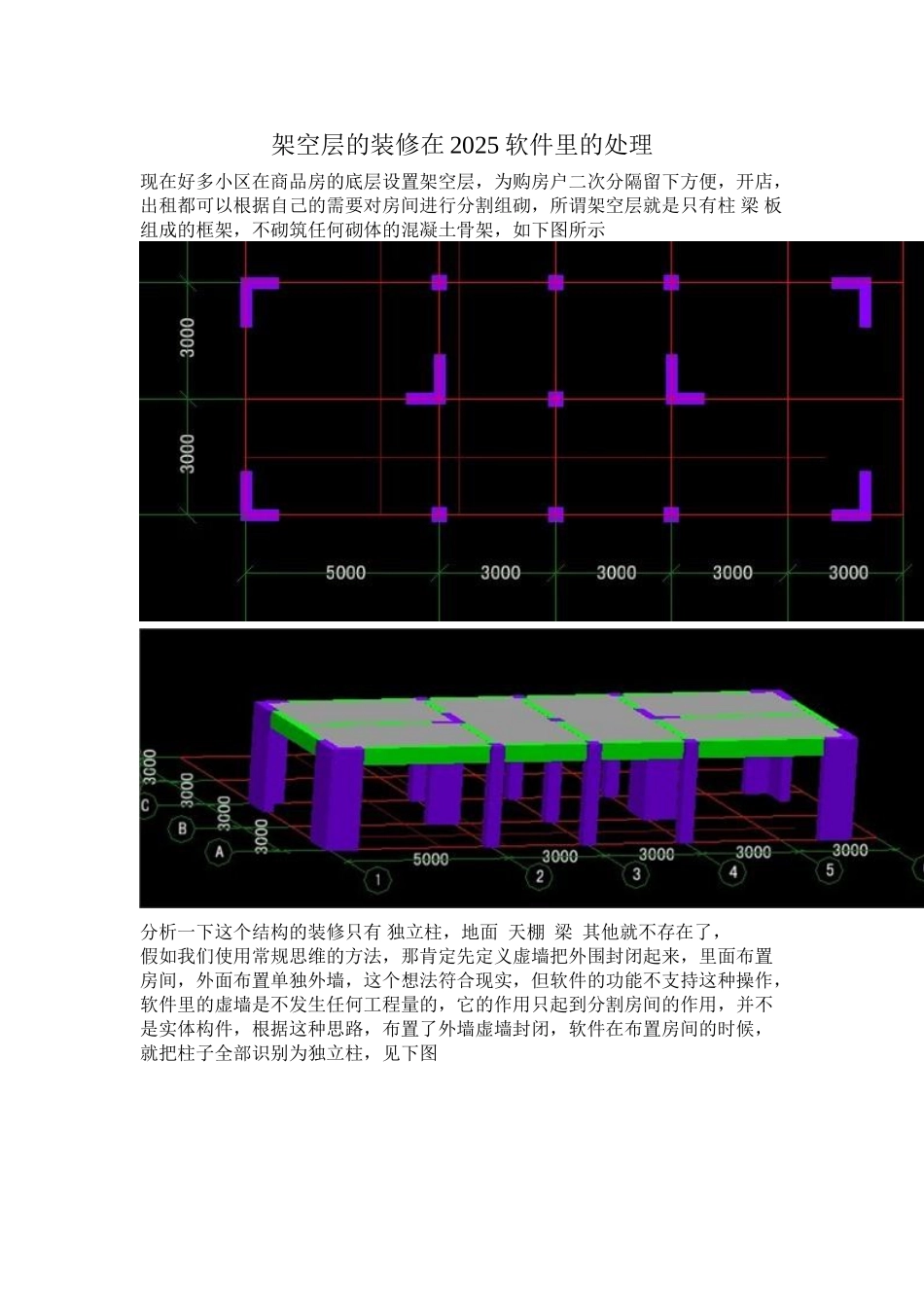 架空层的装修在2025软件里的处理_第1页