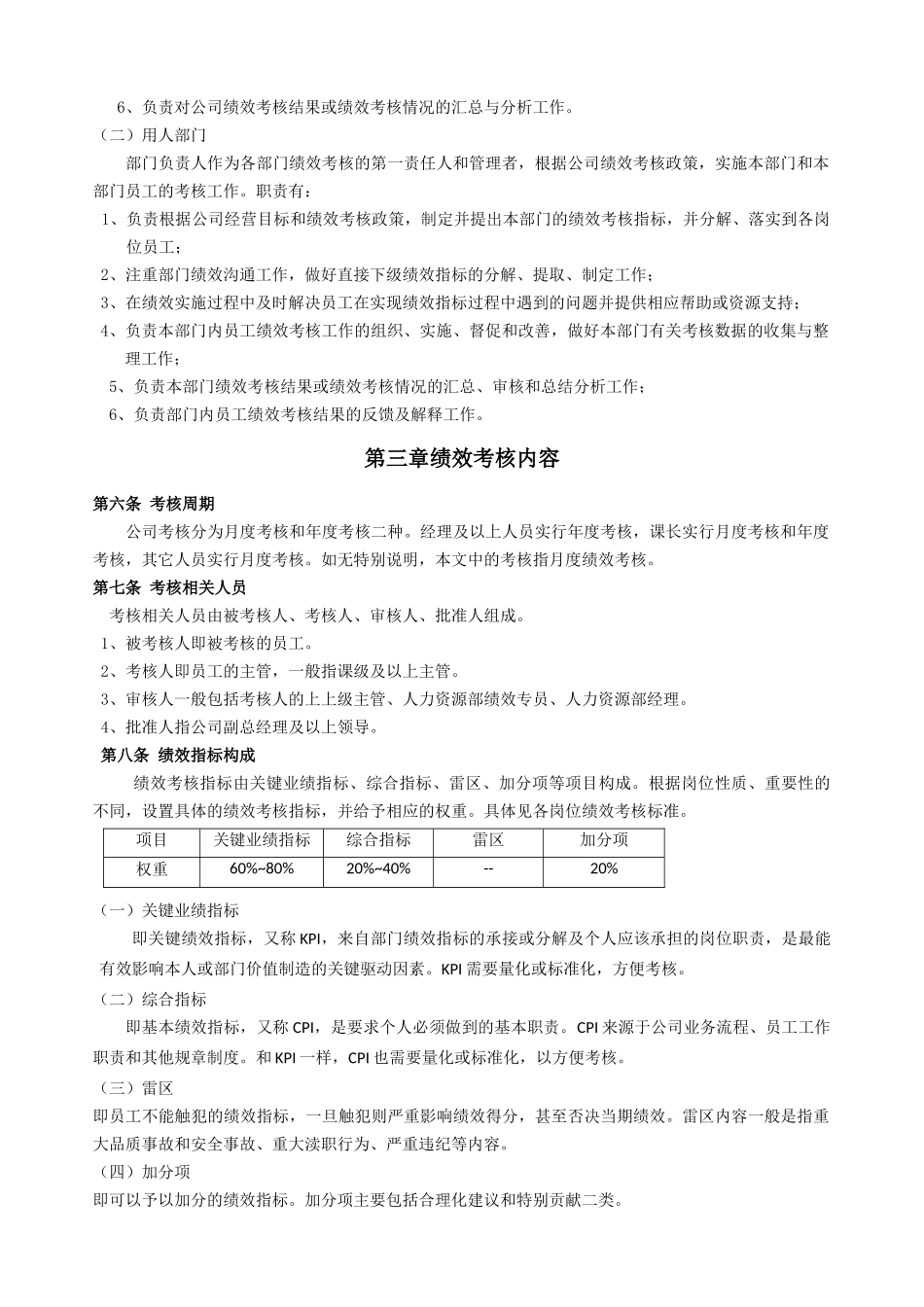 某公司绩效考核管理制度_第2页