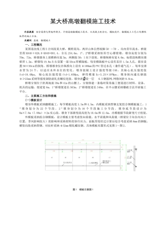 某大桥高墩翻模工程监控措施