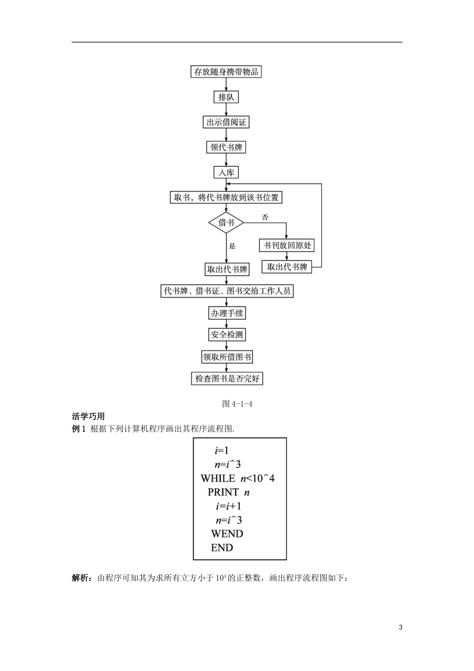 高中数学 第4章 框图 4.1 流程图互动课堂学案 苏教版选修1-2-苏教版高二选修1-2数学学案_第3页