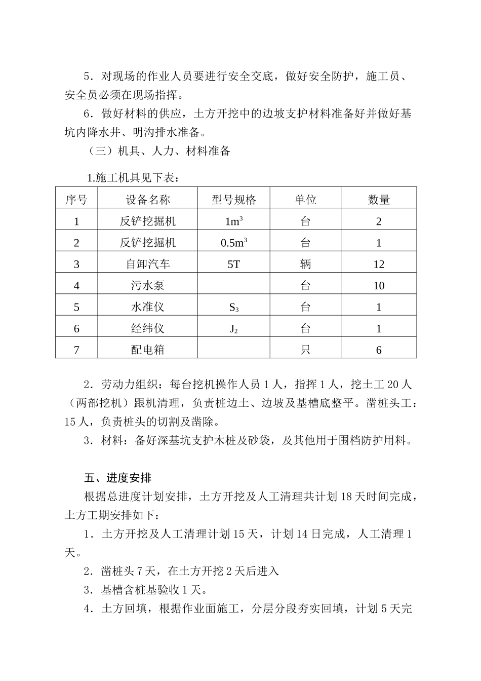 某工程土方工程施工方案_第3页