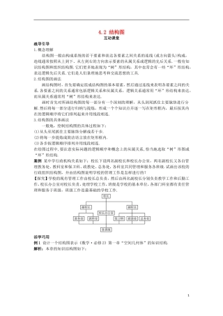 高中数学 第4章 框图 4.2 结构图互动课堂学案 苏教版选修1-2-苏教版高二选修1-2数学学案