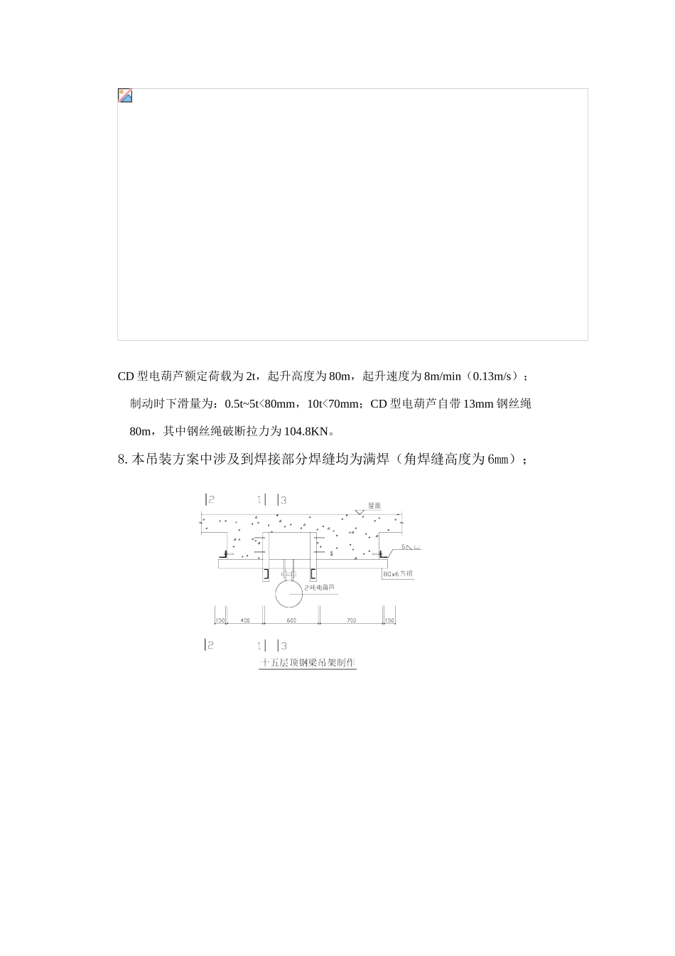 某工程夹层钢梁吊装施工方案_第2页
