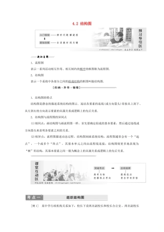 高中数学 第4章 框图 4.2 结构图学案 苏教版选修1-2-苏教版高二选修1-2数学学案