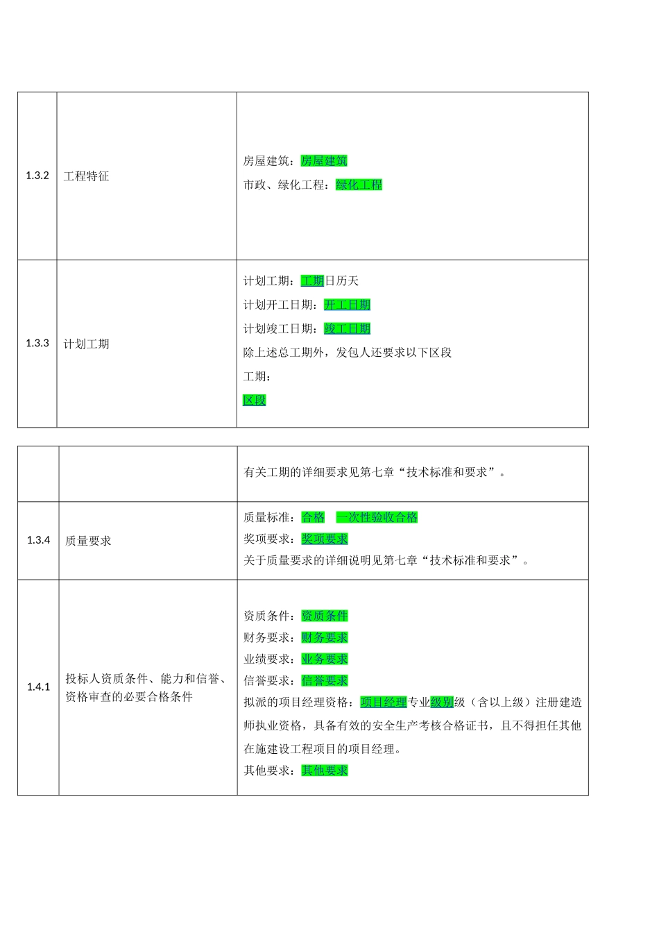 某建设工程项目招标文件范本_第3页