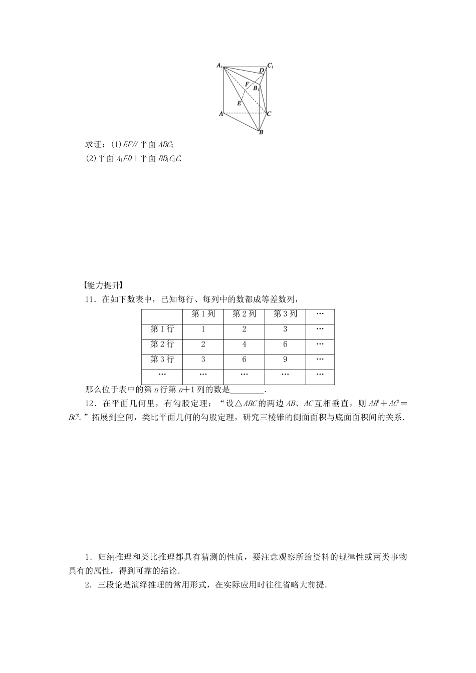 高中数学 第2章 推理与证明 2.1.3 推理案例赏析（2）学案 苏教版选修1-2-苏教版高二选修1-2数学学案_第3页