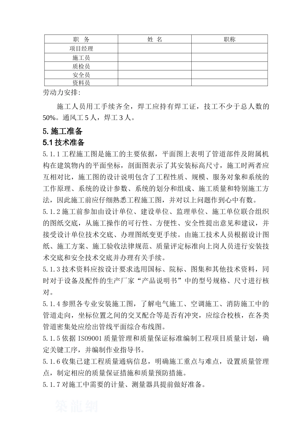 某招商中心通风系统施工方案_第3页