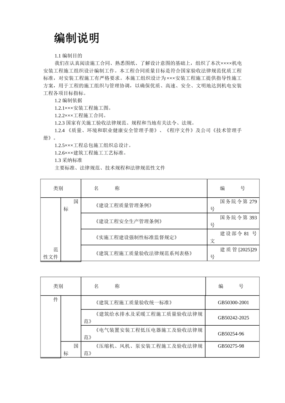 某机电安装工程施工组织设计_第2页
