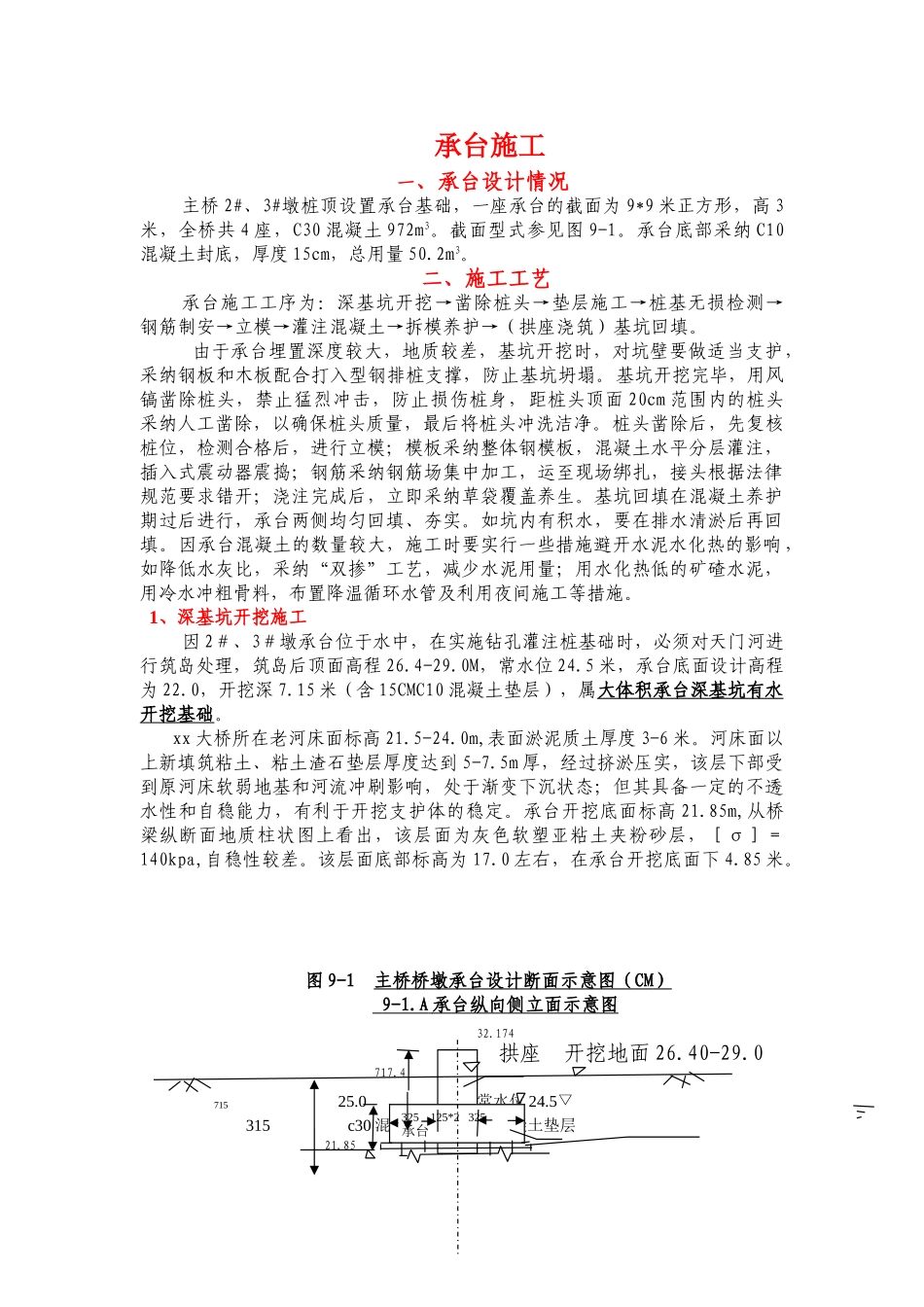 某桥梁承台墩身施工组织设计_第1页
