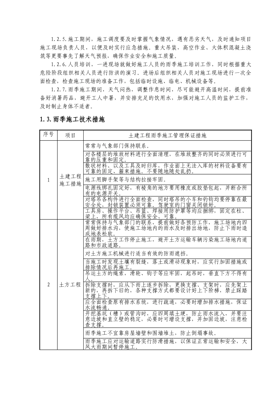 某火车站站房工程冬季和雨季施工方案_第3页