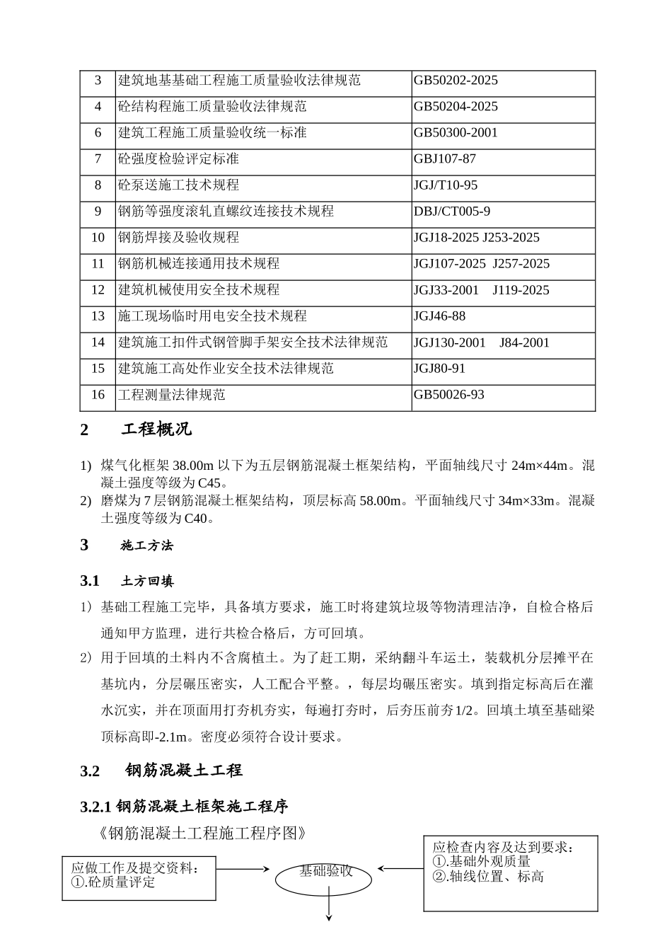 某甲醇煤气化装置混凝土框架施工方案_第3页