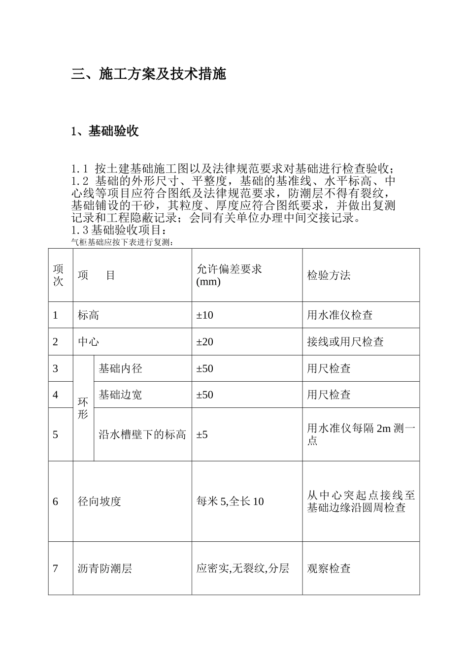 某甲醇项目低压湿式直升气柜制作、安装及防腐施工方案_第3页