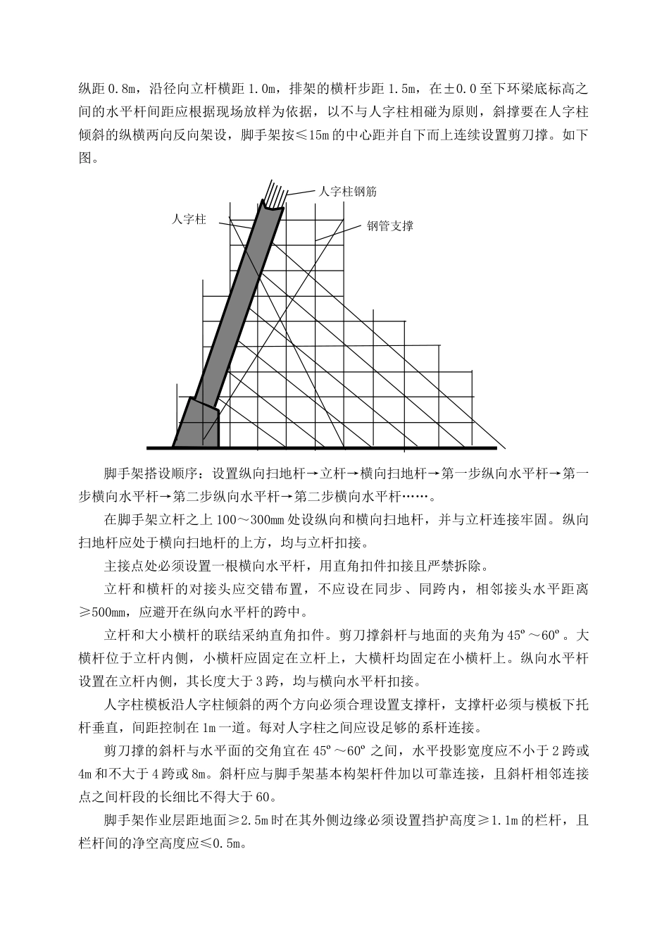 某电厂冷却塔人字柱工程施工方案_第2页
