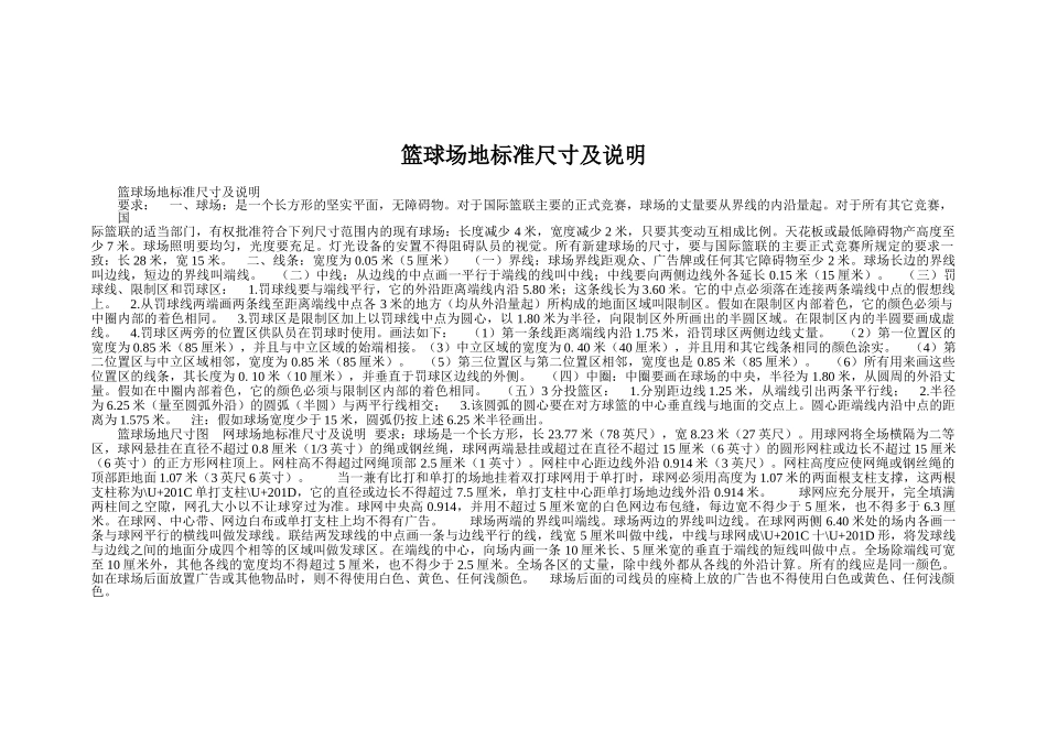 标准篮球场规格平面图_第3页