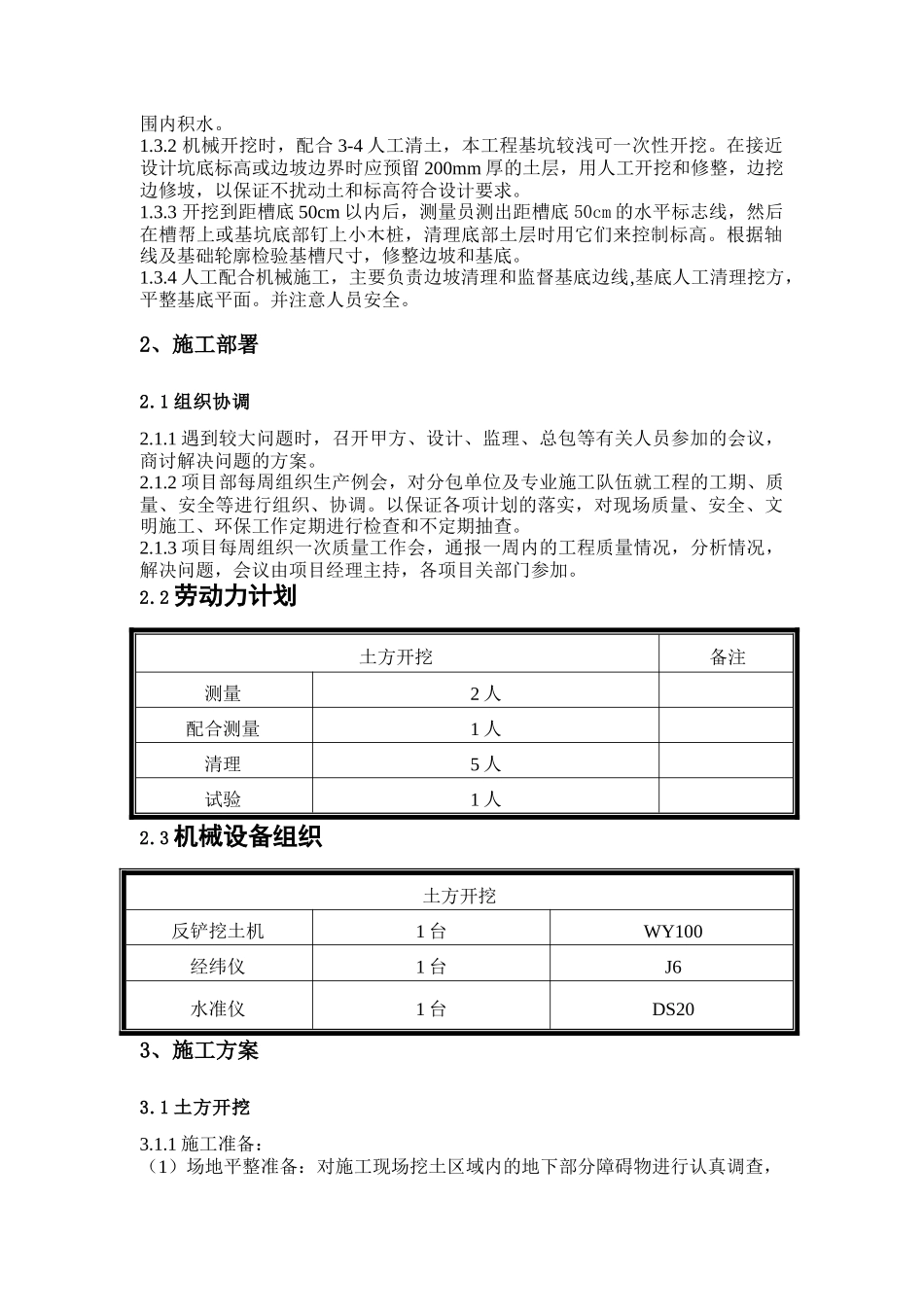 样板间土方工程施工方案_第3页