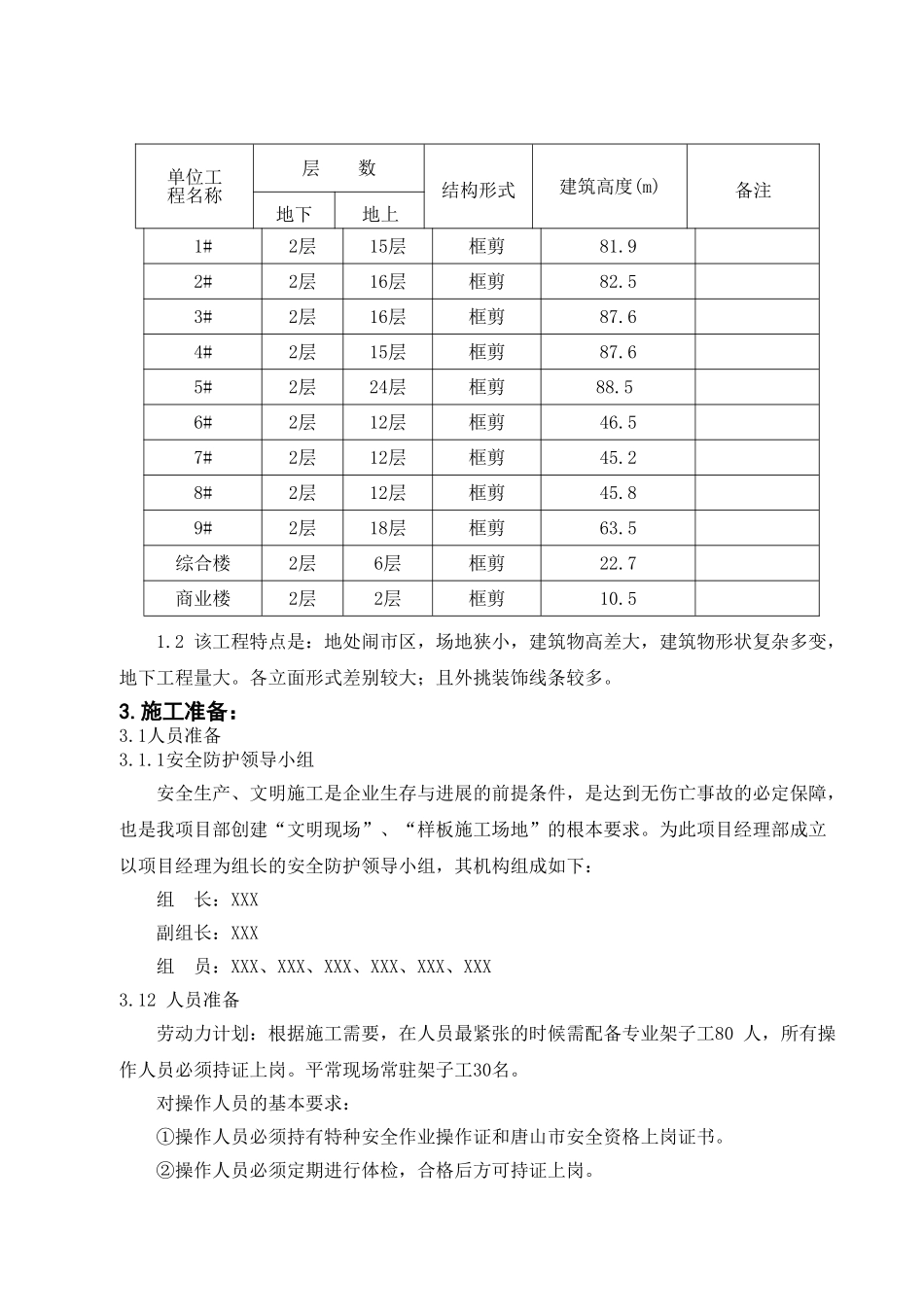 框剪结构住宅脚手架施工方案_第3页