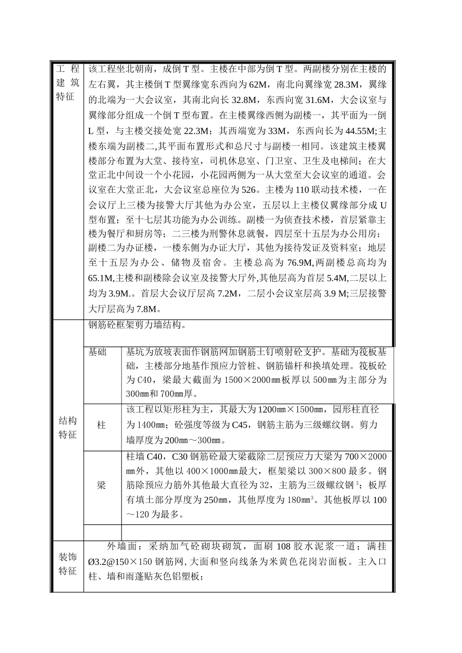 框剪结构高层办公楼施工组织设计_第3页