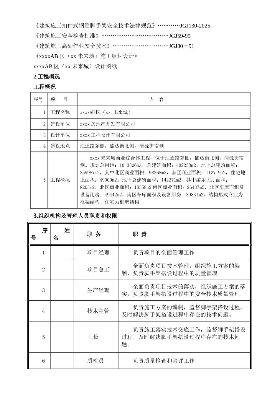 框架结构商业综合体工程悬挑脚手架施工方案ser_第2页
