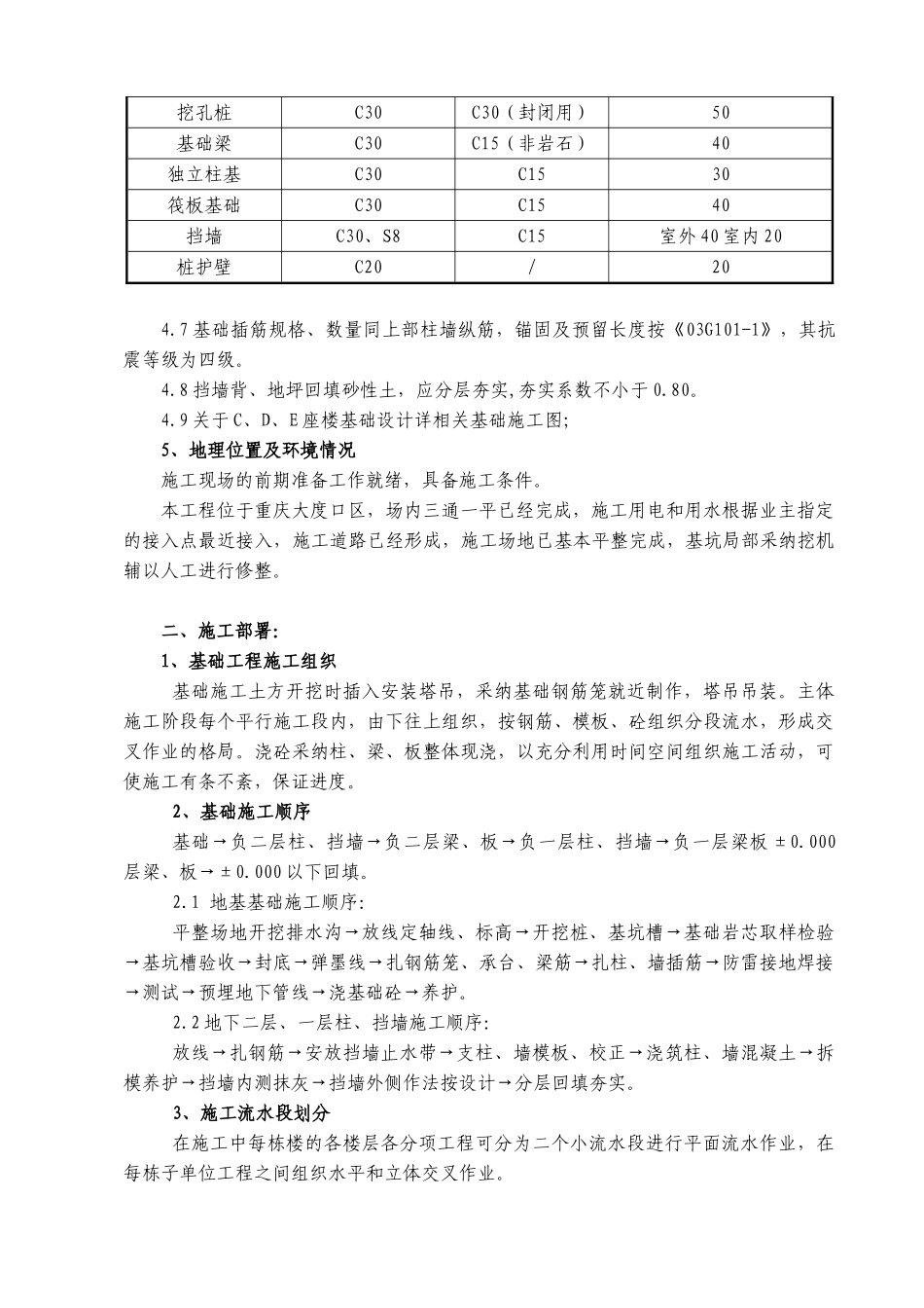 框架结构高层住宅工程基础工程施工方案_第3页