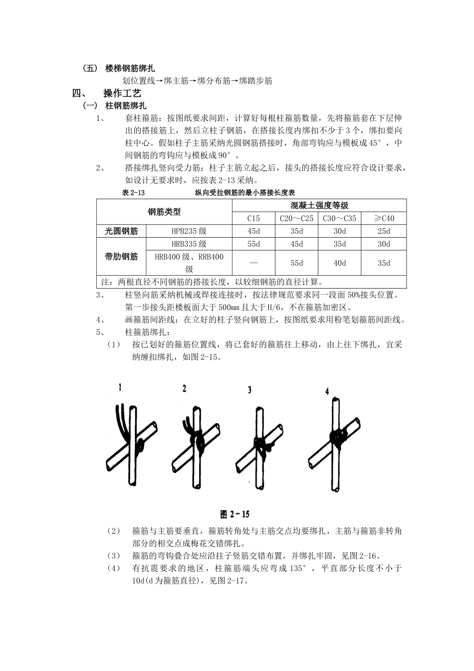 框架结构钢筋绑扎工程_第2页