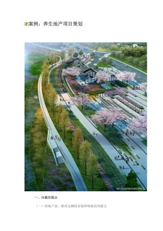 案例：养生地产项目策划