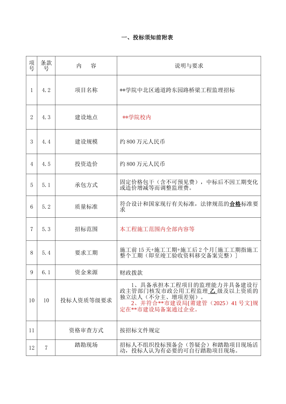 桥梁工程监理招标文件_第3页