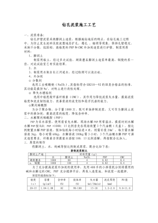 桩基施工泥浆施工工艺