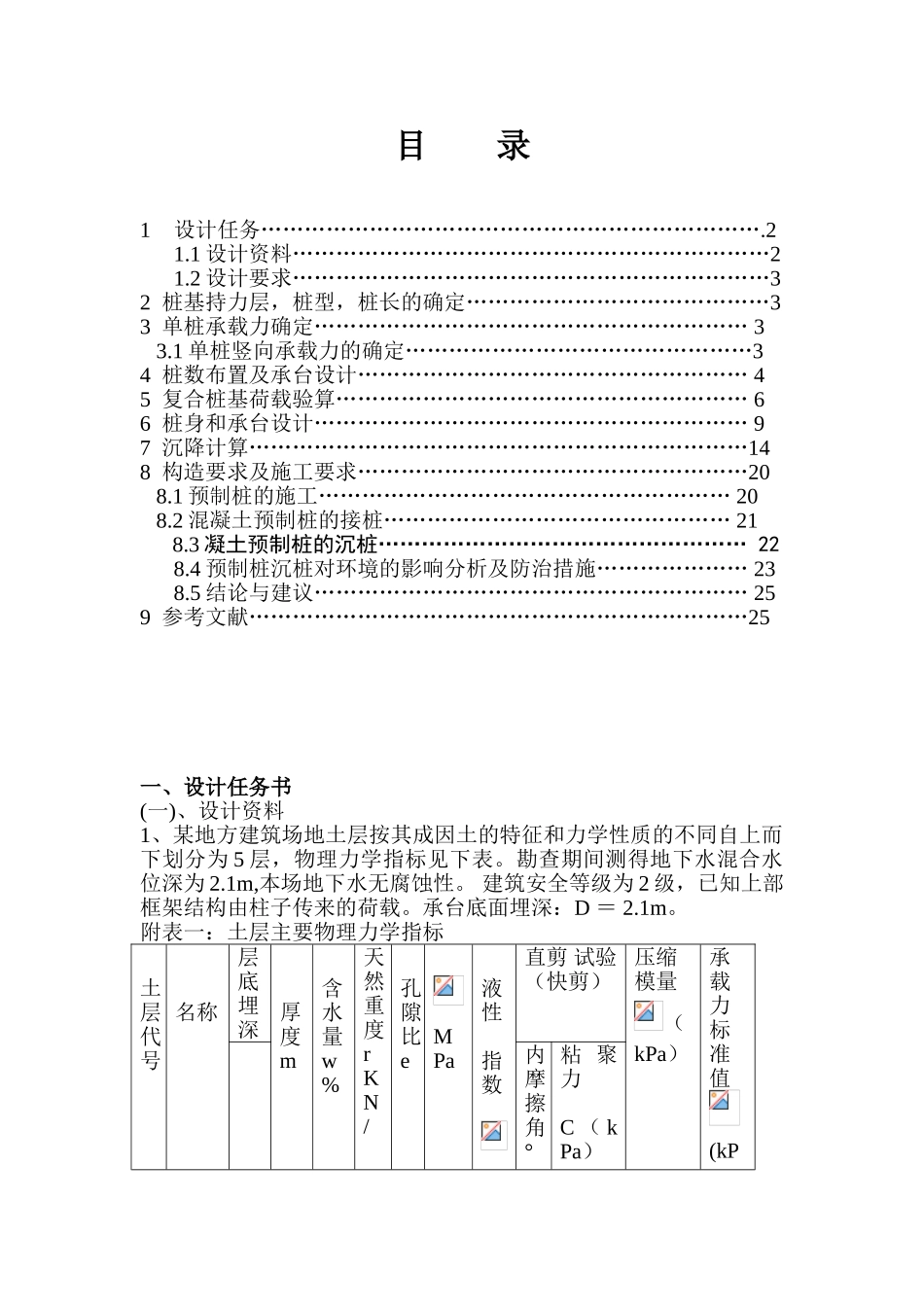 桩基础设计计算书_第1页
