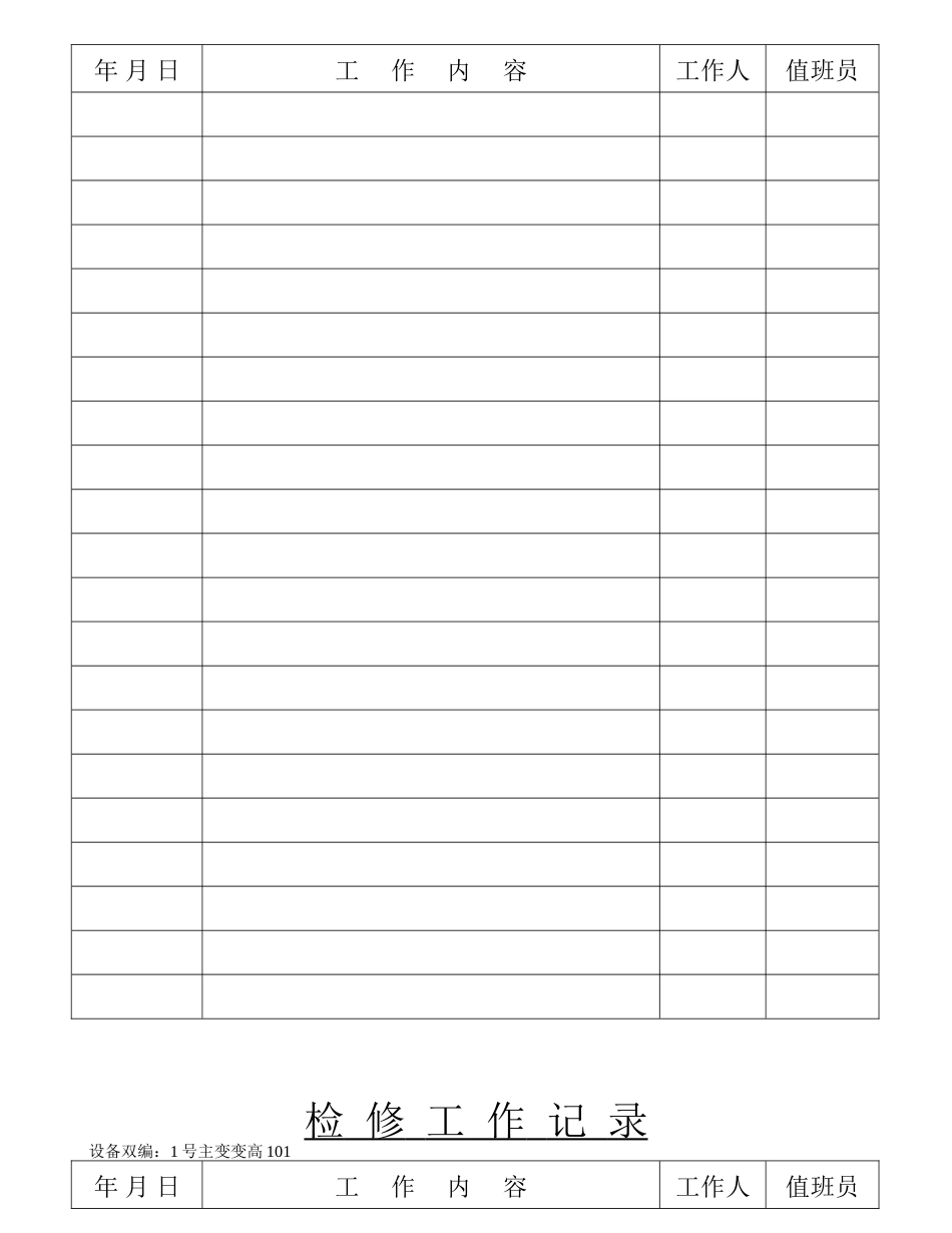 检修工作记录表_第2页
