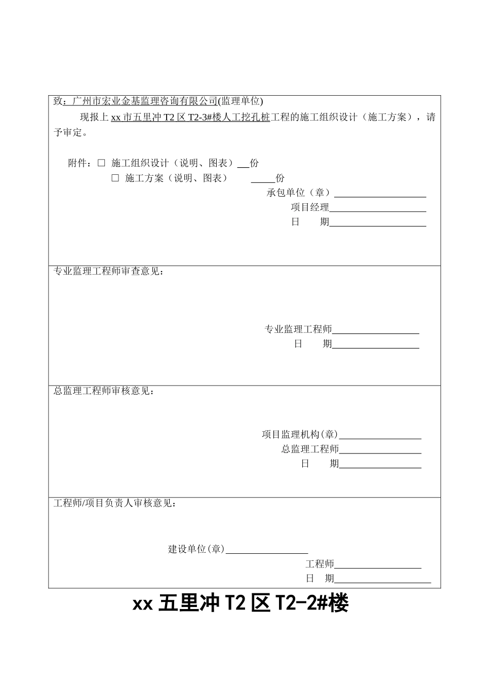 棚户区改造人工挖孔桩基础施工方案_第2页