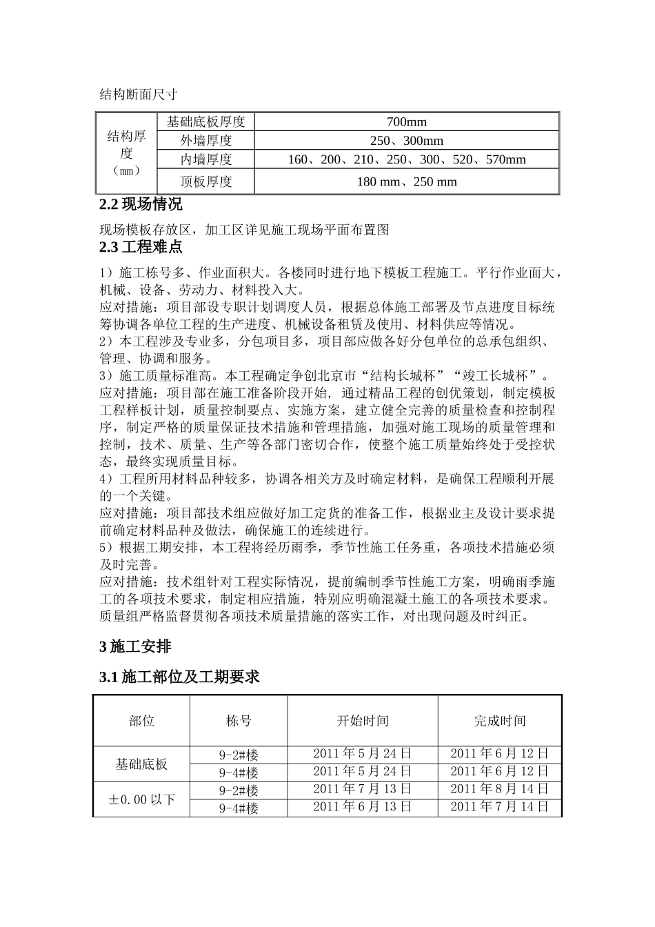 棚改安置房地下模板施工方案_第3页