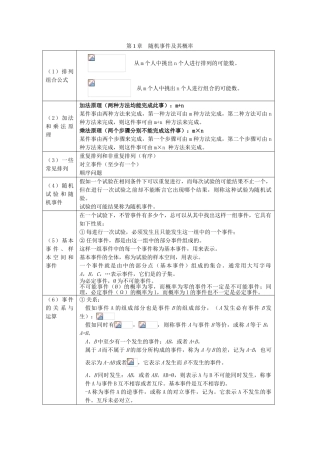 概率论与数理统计公式整理