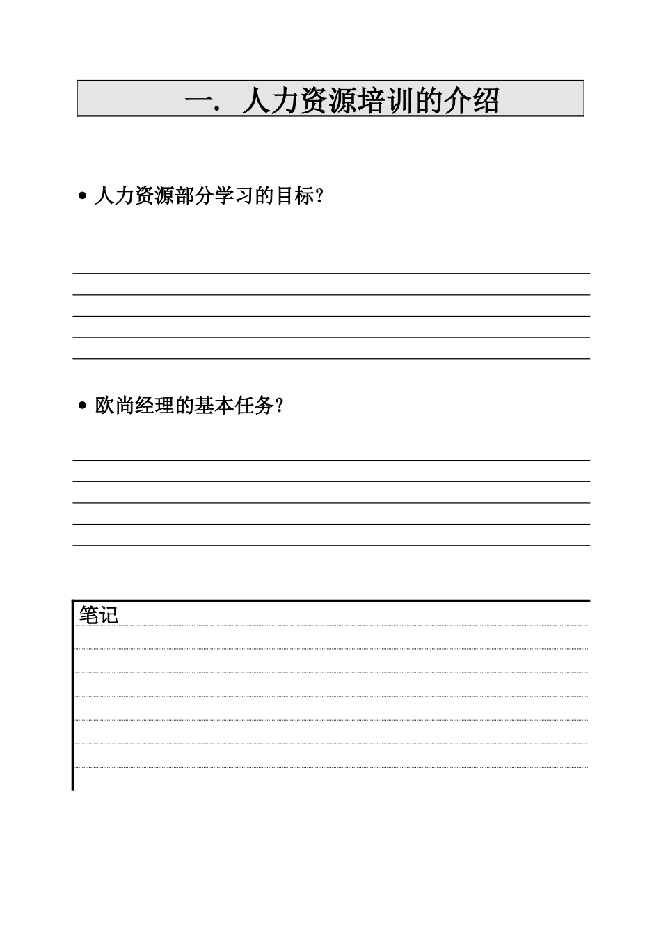 欧尚培训人力资源培训学员手册_第3页