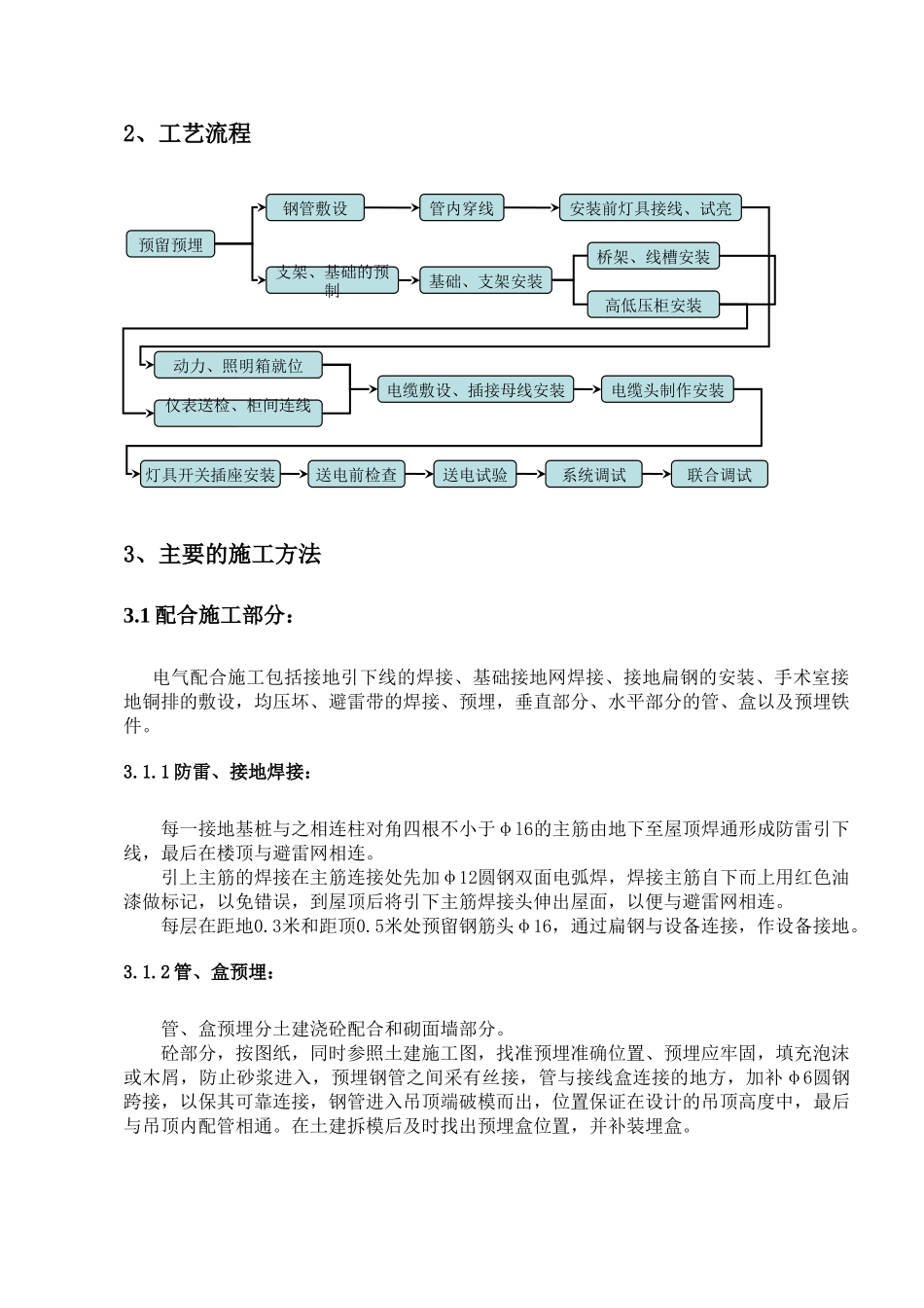 武汉大型医院病综合房楼整套电气施工组织设计方案_第3页