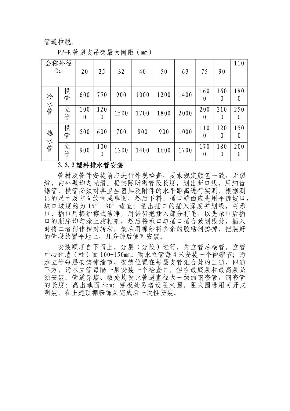 民用建筑pp-r给水管道安装作业指导书_第2页