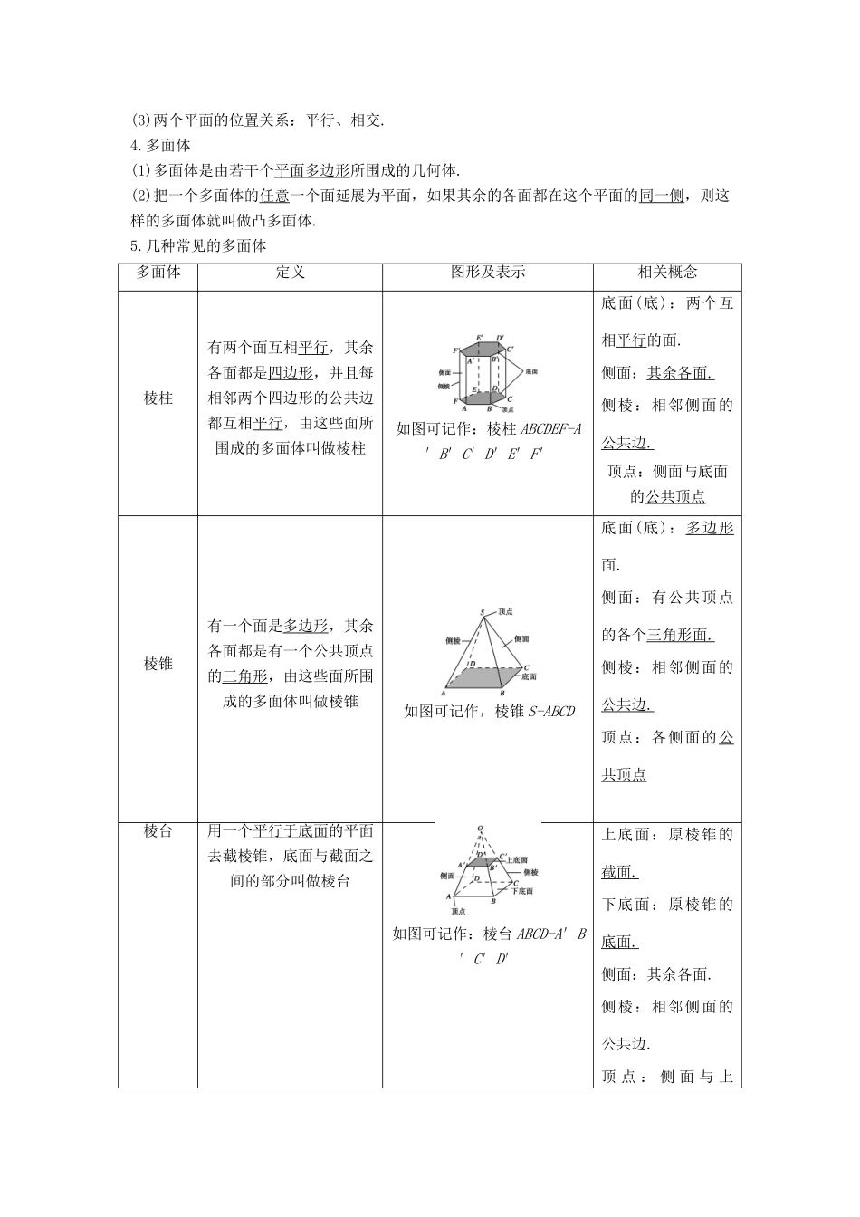 高中数学 第一章 立体几何初步 1.1.1 构成空间几何体的基本元素 1.1.2 棱柱、棱锥和棱台的结构特征学案 新人教B版必修2-新人教B版高一必修2数学学案_第2页