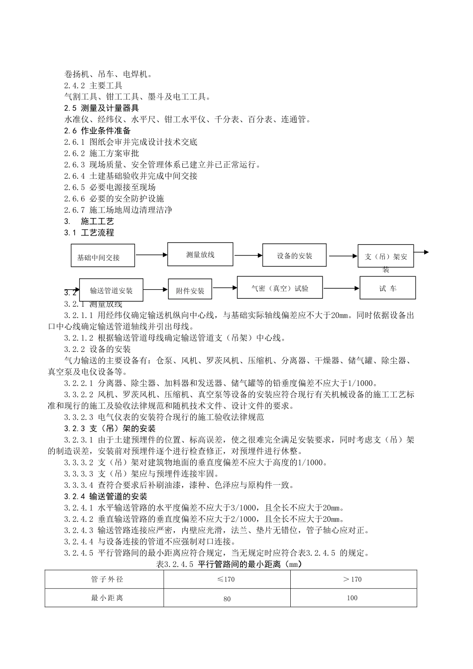 气力输送设备安装施工工艺标准_第2页